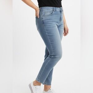 AVA & VIV Light Blue Denim Jeans 20W Mid Rise Stretch